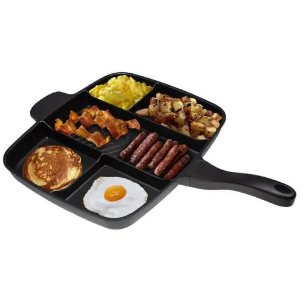 5-in-1 Non-Stick Sectional Skillet