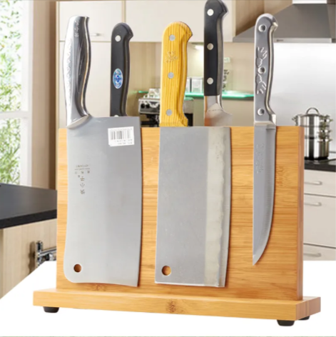 Magnetic Wooden Knife Holder