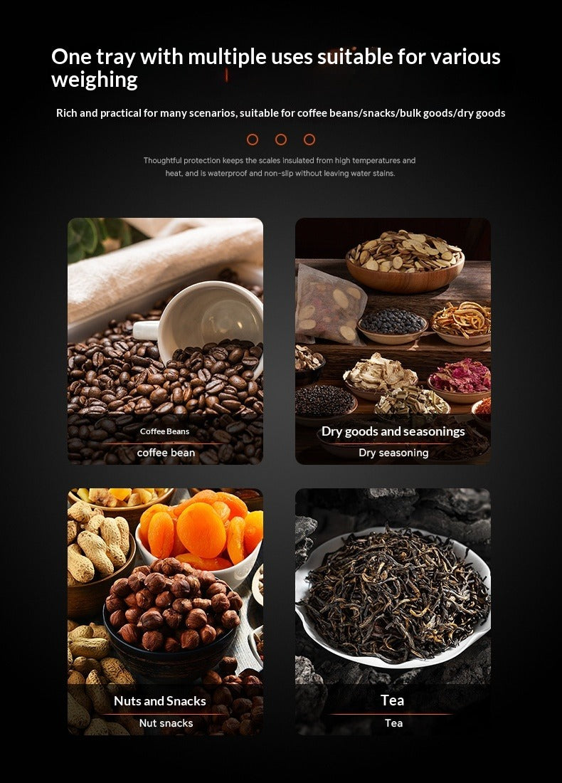 Mini Coffee Scale with Bean Tray