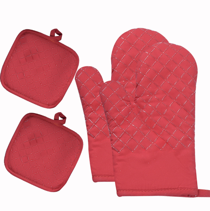 Heat Insulation Non-Slip Gloves for Microwave Use