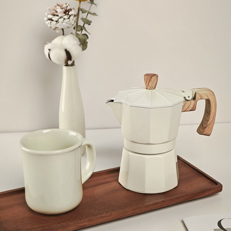 Manual Grinding Machine Set Moka Pot Six-piece Set