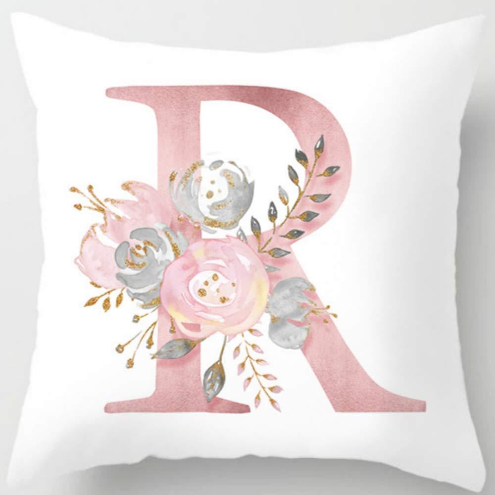 26 Letters Printed Pillowcase