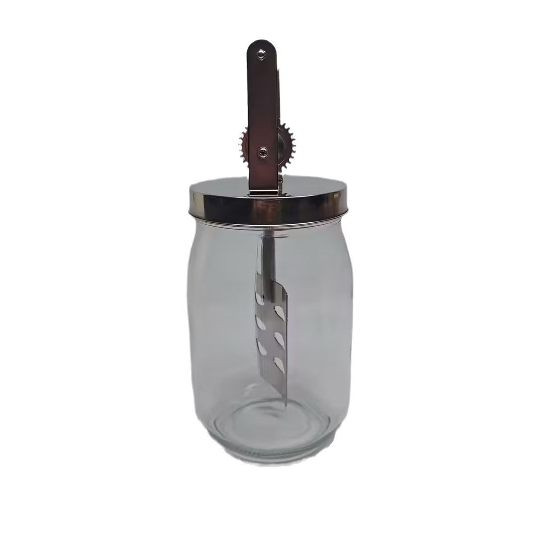 Vintage Glass Hand Butter Blender