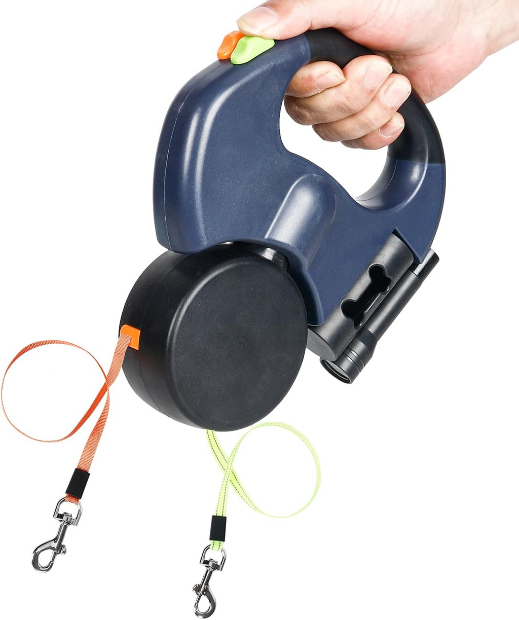 360 Swivel Dual Pet Dog Walking Leash