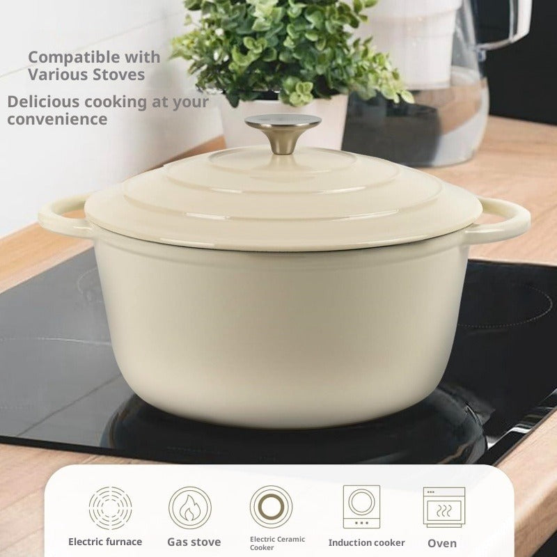 Enamel Cast Iron Soup & Stew Pot