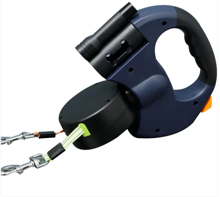 360 Swivel Dual Pet Dog Walking Leash - multiple color options