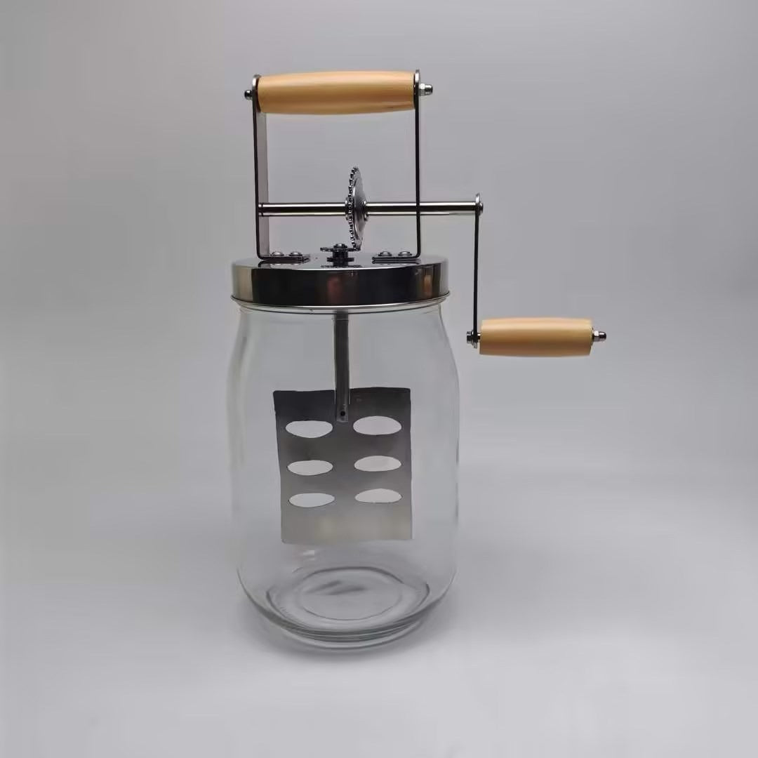 Vintage Glass Hand Butter Blender