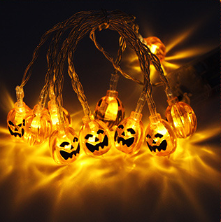 LED String Lights Pumpkin Lantern for Halloween Decor
