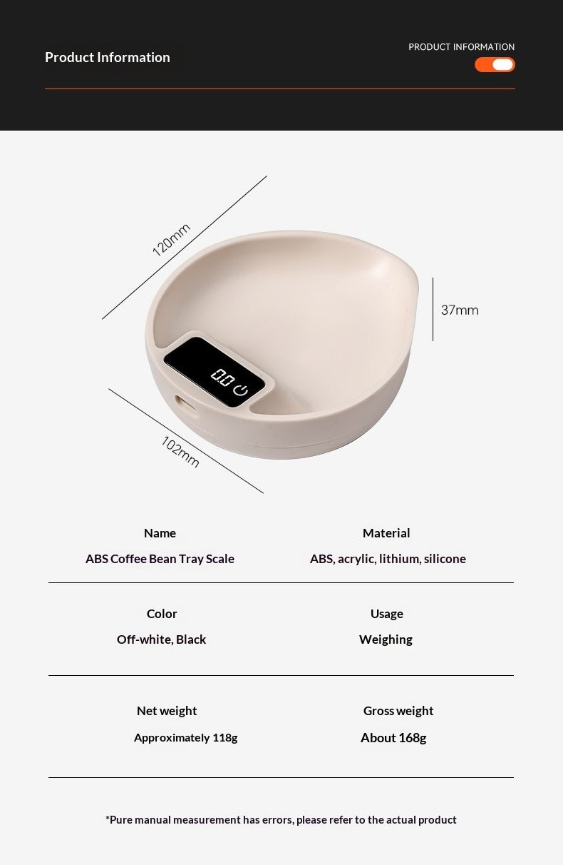 Mini Coffee Scale with Bean Tray