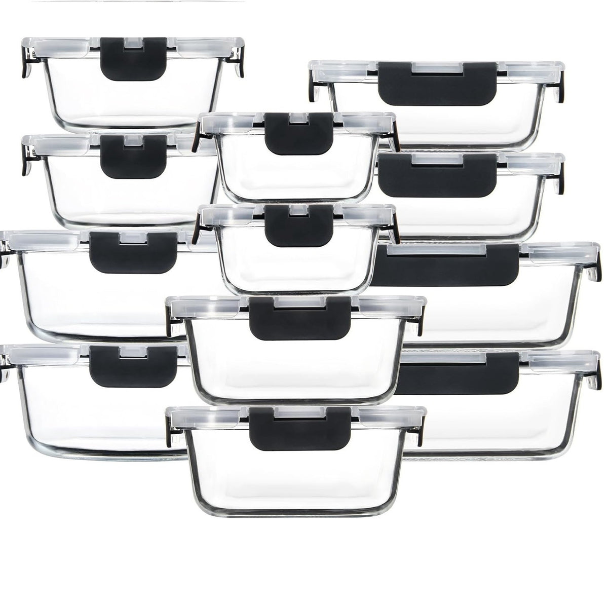 Microwaveable Heating Buckle Glass Lunch Box