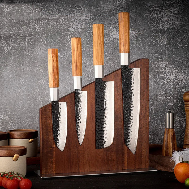 Magnetic Solid Wood Knife Holder