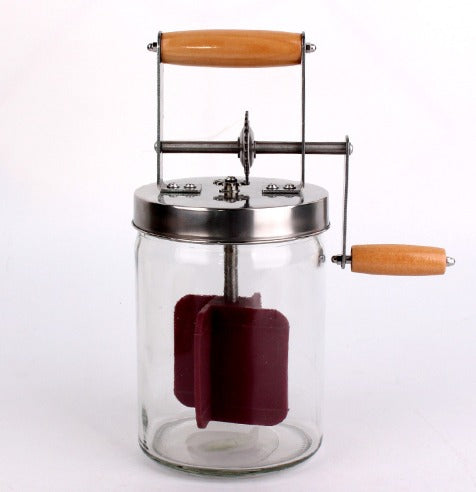 Vintage Glass Hand Butter Blender