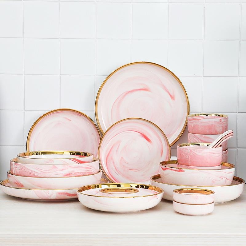 Nordic Ceramic Dishware Set 9PCS