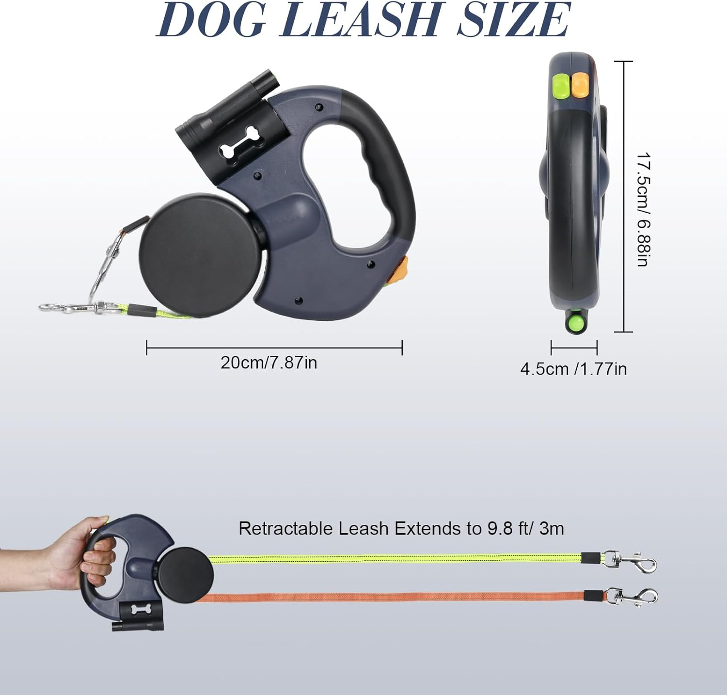 360 Swivel Dual Pet Dog Walking Leash