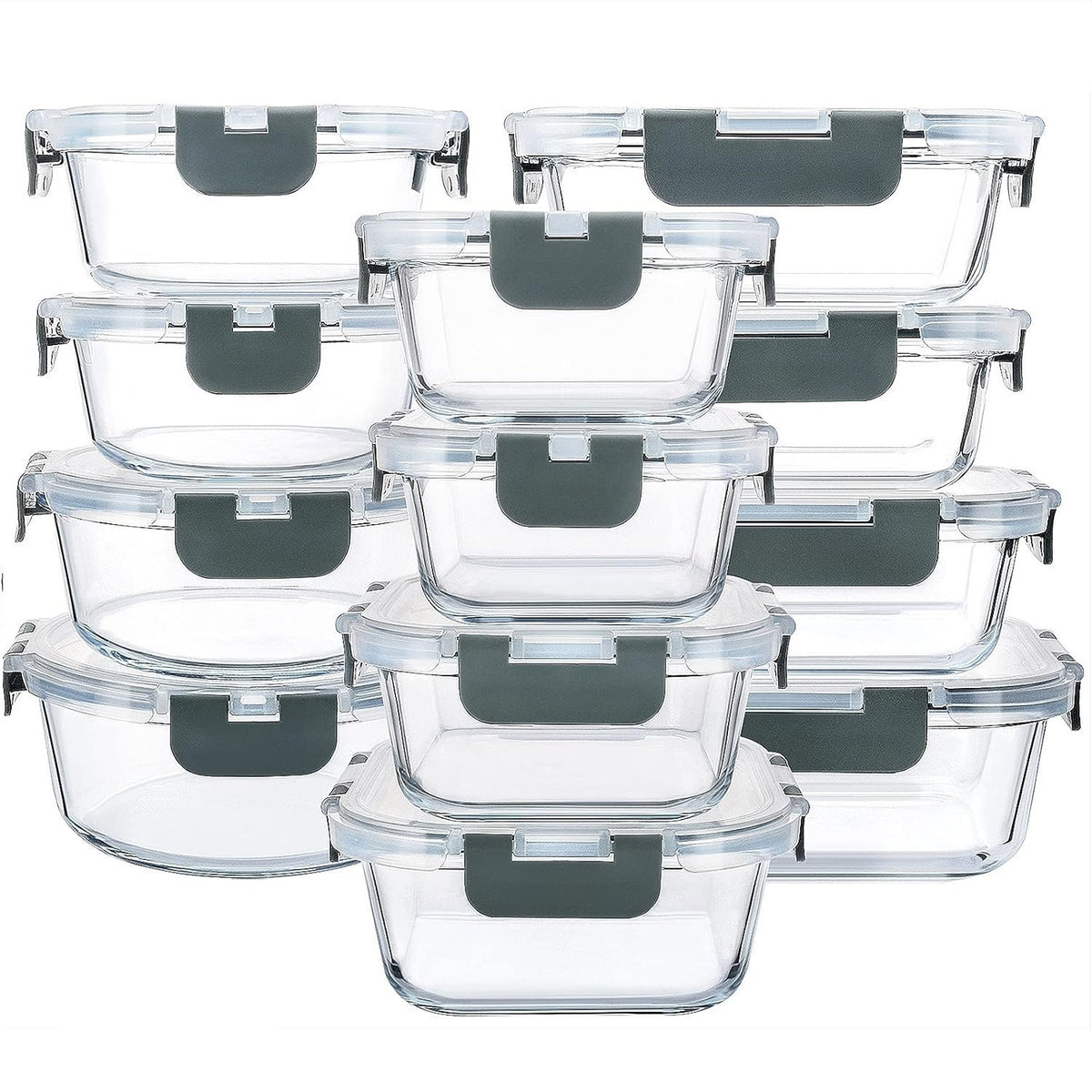 Microwaveable Heating Buckle Glass Lunch Box